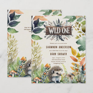 Wild One Hedgehog Baby Woodland Animals