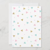 Wild One Invitation Boho Feather Wild One Party Kaart (Achterkant)