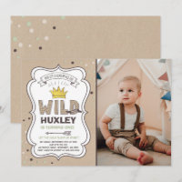 Wild One Invitation Boy Wild Ding Birthday Party