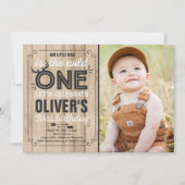 Wild One Invitation Boy Wild One Birthday Party Kaart (Voorkant)