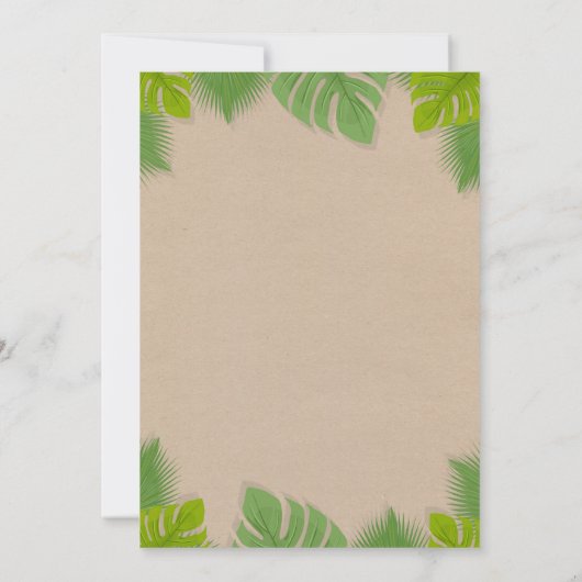 Wild One Invitation Boy Wild One Birthday Party Kaart (Achterkant)