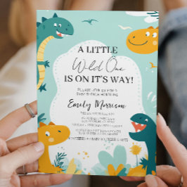 Wild One is On The Way en baby shower Kaart