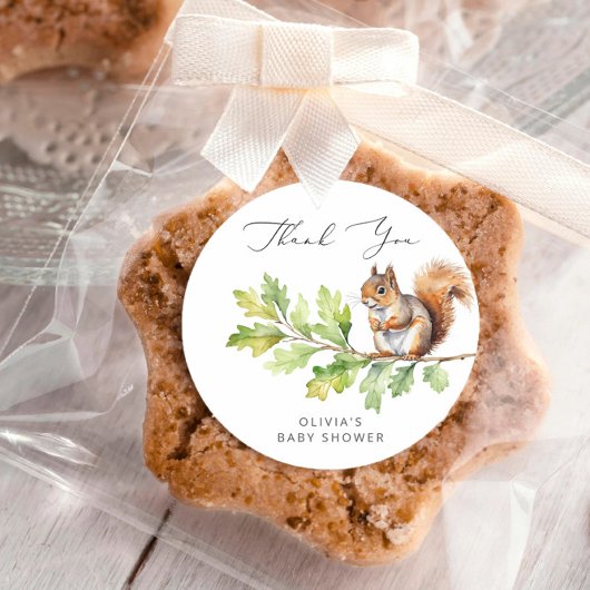 Wild One is onderweg Baby shower dank je Ronde Sticker