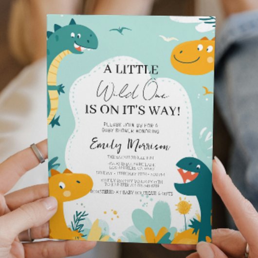 Wild One is op weg naar dinosaurussen en Baby show Kaart