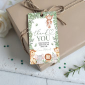 Wild One Jungle Bedankingslabel Cadeaulabel