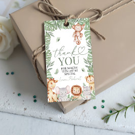 Wild One Jungle Bedankingslabel Cadeaulabel