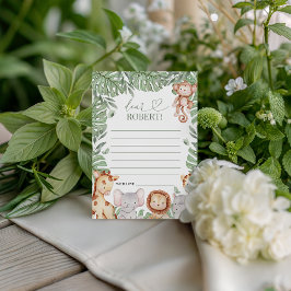 Wild One Jungle Message Card Kaart