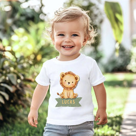 Wild One Jungle Safari 1e Verjaardag Baby T-Shirt