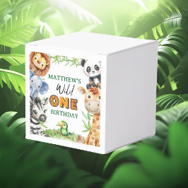 Wild One Jungle Safari 1st birthday  Bedankdoosjes
