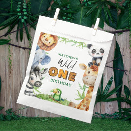 Wild One Jungle Safari 1st birthday  Bedankzakje