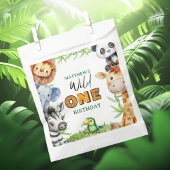 Wild One Jungle Safari 1st birthday  Bedankzakje