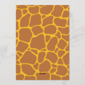 Wild One Jungle Safari 1st birthday Invitation Kaart (Achterkant)