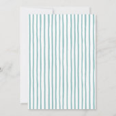 Wild One Jungle Safari 1st Birthday Party Kaart (Achterkant)