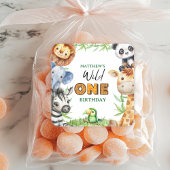 Wild One Jungle Safari 1st birthday  Vierkante Sticker