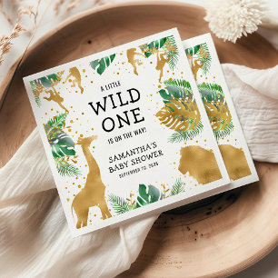 Wild One Jungle Safari Baby Shower Feestje Servet