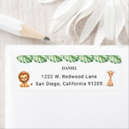 Wild One Jungle Safari Birthday for Boys  Etiket