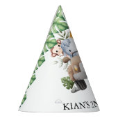 Wild One Jungle Safari Birthday for Boys Feesthoedjes (Links)