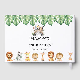 Wild One Jungle Safari Birthday for Boys  Gastenboek