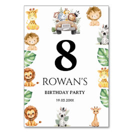 Wild One Jungle Safari Birthday for Boys Kaart