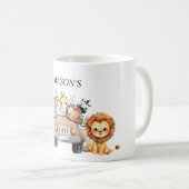 Wild One Jungle Safari Birthday for Boys Koffiemok (Voorkant rechts)