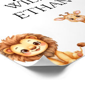 Wild One Jungle Safari Birthday for Boys Poster (Hoek)