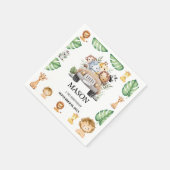 Wild One Jungle Safari Birthday for Boys Servet (Hoek)