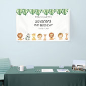 Wild One Jungle Safari Birthday for Boys Spandoek (Beurs)