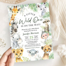 Wild One Jungle Safari Dieren Baby Shower