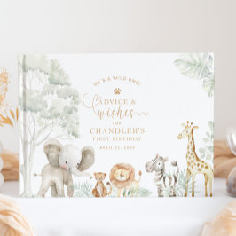 Wild One Jungle Safari Guestbook Gastenboek