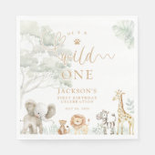 Wild One Jungle Safari Servetten (Voorkant)