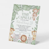 Wild One Jungle Time Capsule Sign Reclamebord Met Voetstuk (Voorkant)