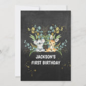 Wild One Kangaroo en Koala 1e verjaardag Kaart (Achterkant)