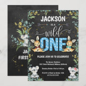 Wild One Kangaroo en Koala 1e verjaardag Kaart (Voorkant / Achterkant)