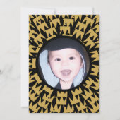 Wild One King of Things Kroon 1e Verjaardag Foto Kaart (Achterkant)