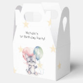 Wild One kitten ballonnen 1e verjaardagsfeestje Bedankdoosjes (Geopend)