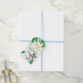 Wild One Kitty Cat Kitten 1ste verjaardag Uitnodig Cadeaulabel (Met Touw)