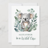 Wild One Koala Animal Child's 1e verjaardag Kaart (Voorkant)