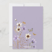 Wild One: Lavendel Wilde Bloemenweide 1e Verjaarda Kaart (Achterkant)