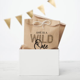 Wild One Leopard First Birthday Bedankzakje