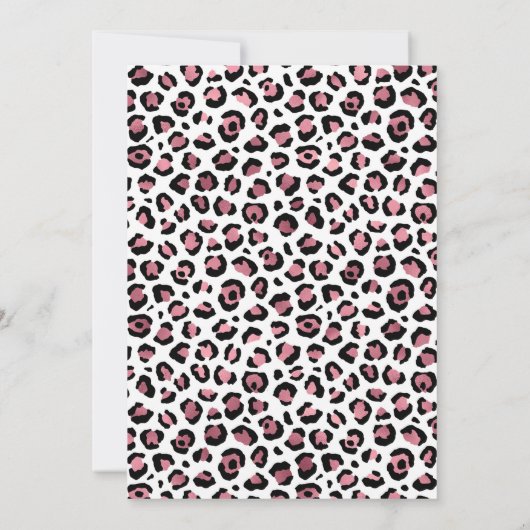 Wild One Leopard Print Safari 1e verjaardag Kaart (Achterkant)