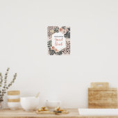 Wild One Leopard Print Verjaardag Gastenboek Teken (Keuken)