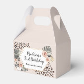 Wild One Leopard Print Verjaardagsfeestje Favor Bo Bedankdoosjes (Achterkant)