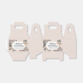 Wild One Leopard Print Verjaardagsfeestje Favor Bo Bedankdoosjes (Uitgevouwen)