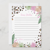 Wild One Leopard Time Capsule Note Bericht Kaart (Voorkant)