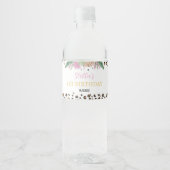 Wild One Leopard Verjaardagsfeestje Waterfles Labe Etiket (Voorkant)