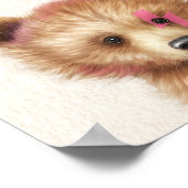 Wild One Lightning Bolt Beer Baby shower Welkom Poster (Hoek)