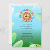 Wild One Lion 1e verjaardagsfeestje Kaart (Voorkant)