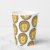 Wild One Lion Boys eerste verjaardag Papieren Bekers (Achterkant)