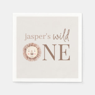 Wild One Lion Face Servet