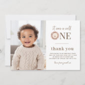 Wild One Lion Foto Dank u Kaart (Voorkant)